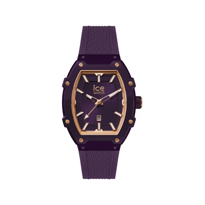 Montre ICE WATCH ice boliday - deep purple femme analogique, bracelet silicone violet - vue 1