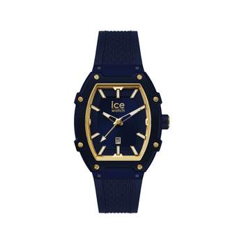 ICE WATCH ice boliday - marineblauw analoog dameshorloge, blauwe siliconen band