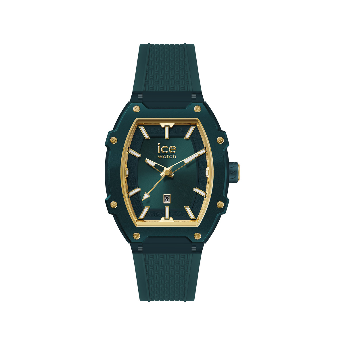 Montre ICE WATCH ice boliday - verdigris femme analogique, bracelet silicone vert