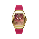 Montre ICE WATCH ice boliday - dome - metal femme analogique, bracelet silicone doré - vue 1