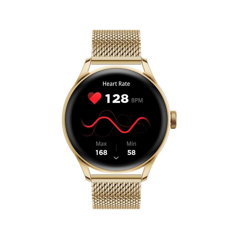 Montre ice watch ice smart 2.0 - gold femme connecté, bracelet métal doré métallisé - vue 1