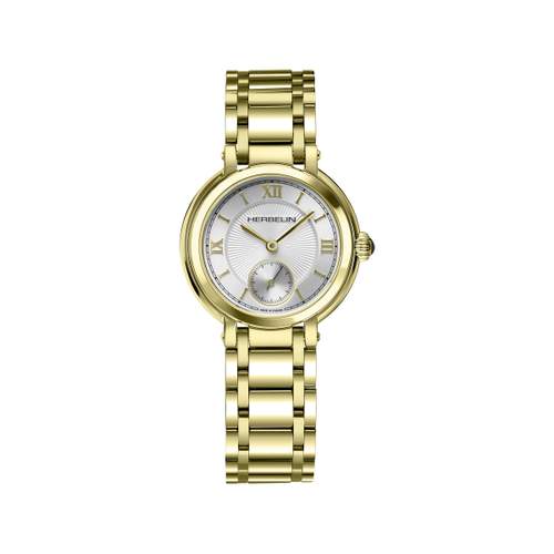 MICHEL HERBELIN dames pebble horloge stalen armband