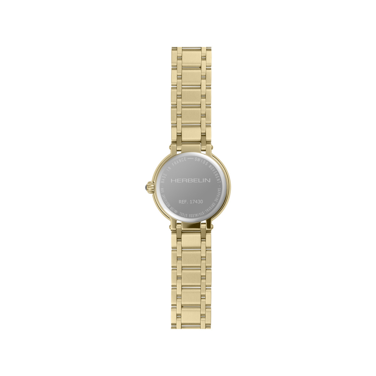 Montre MICHEL HERBELIN galet femme bracelet acier - vue 3