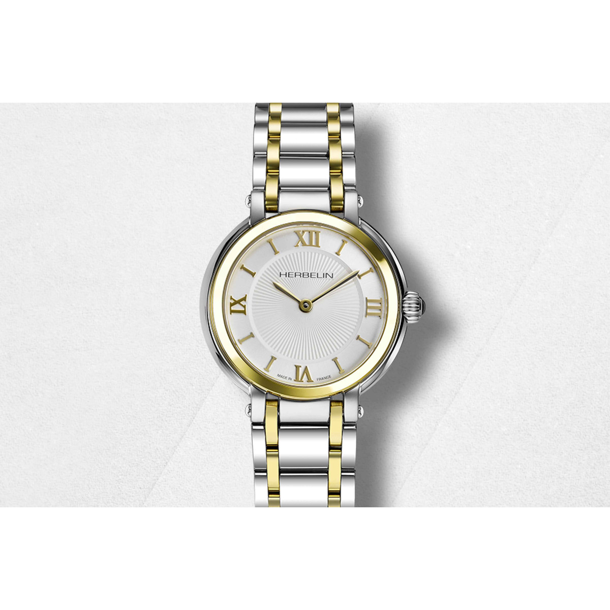 Montre MICHEL HERBELIN galet femme bracelet acier - vue D1