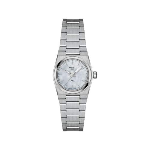 Montre TISSOT T-CLASSIC PRX femme cadran bleu bracelet acier inoxydable