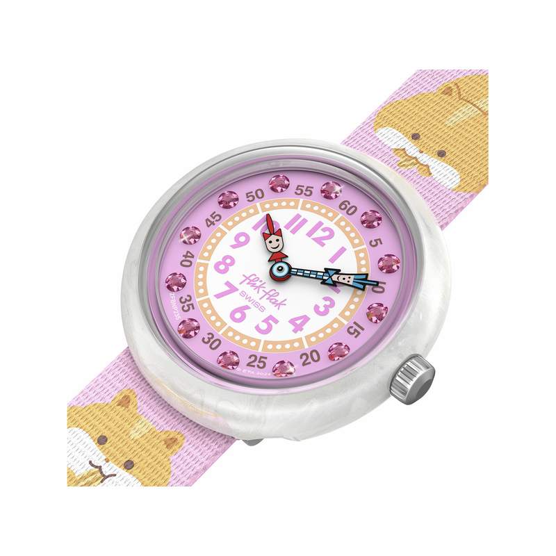 Montre flik flak friends fur-ever enfant bracelet pet recycle rose - vue 2