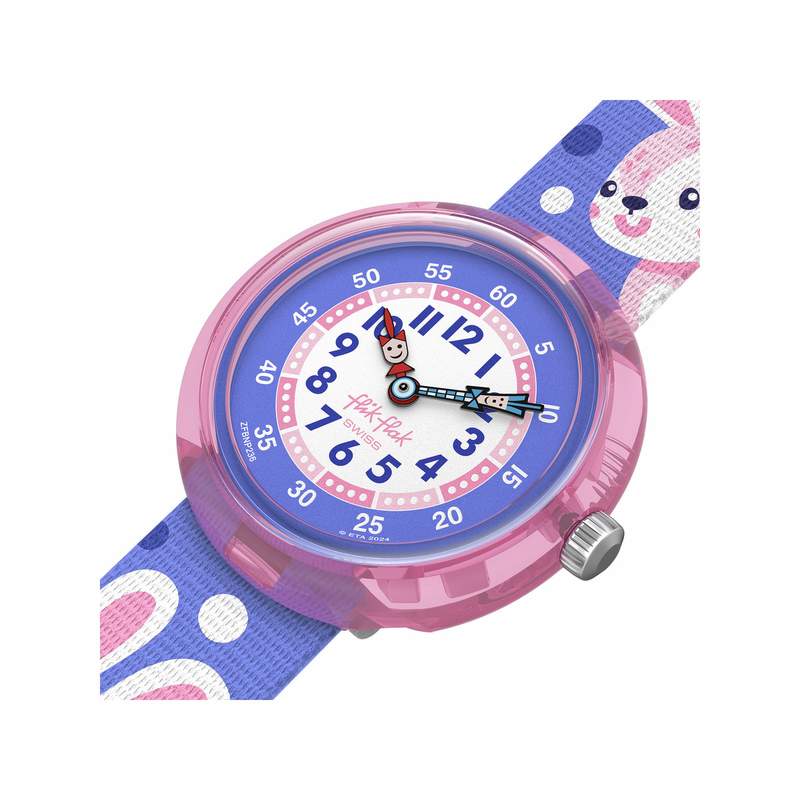 Montre flik flak friends fur-ever enfant bracelet pet recycle violet - vue 2