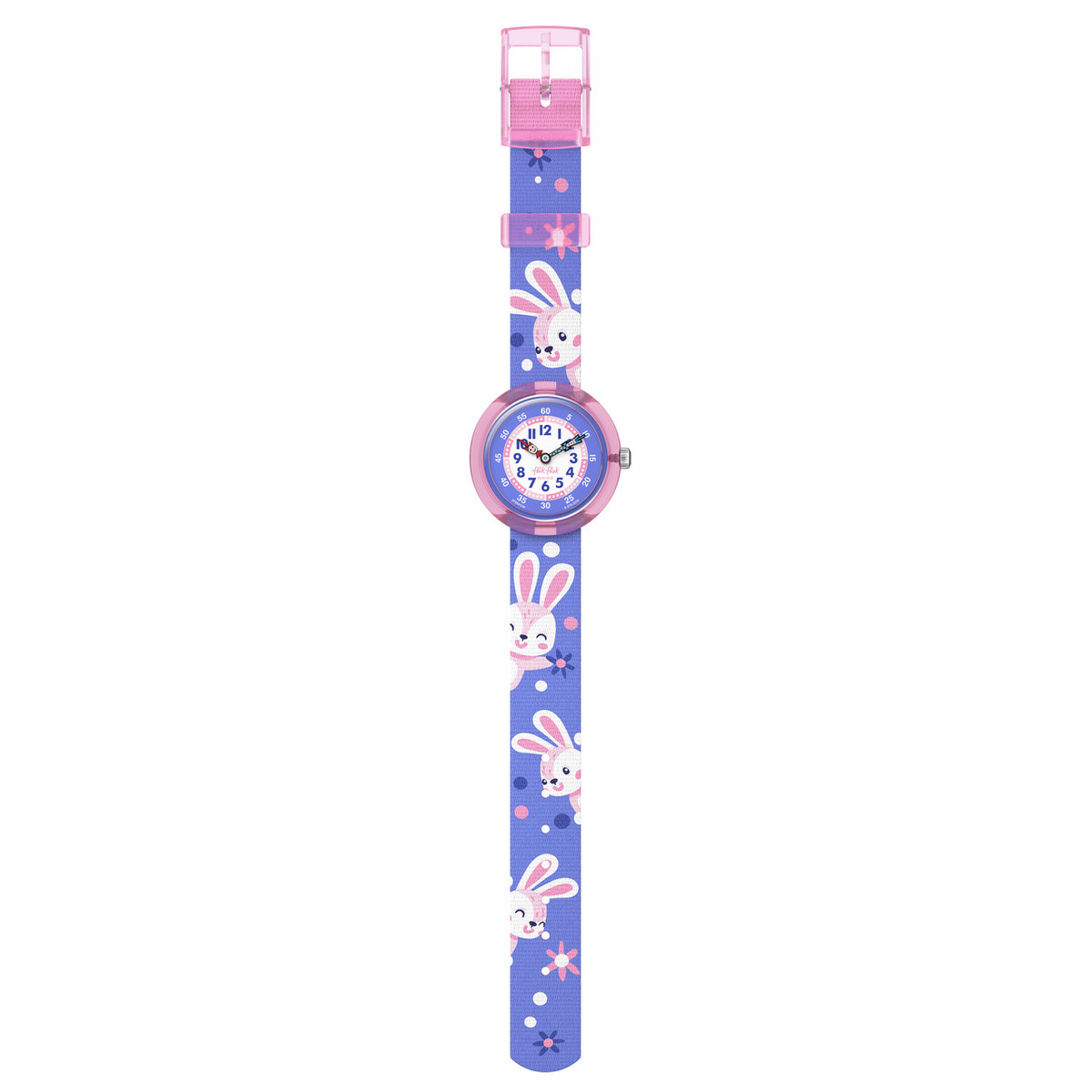 Montre flik flak friends fur-ever enfant bracelet pet recycle violet - vue D1