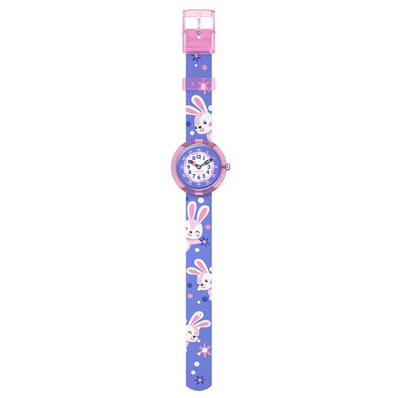 Montre flik flak friends fur-ever enfant bracelet pet recycle violet - vue D1