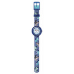 Montre flik flak friends fur-ever enfant bracelet pet recycle bleu - vue D1
