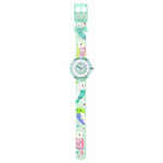 Montre FLIK FLAK HAPPY BUDGIES enfant bracelet pet recycle vert - vue D1