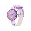 Montre FLIK FLAK CUTIE KITTY enfant cadran violet bracelet pet recycle rose - vue V1