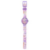 Montre FLIK FLAK CUTIE KITTY enfant cadran violet bracelet pet recycle rose - vue VD1