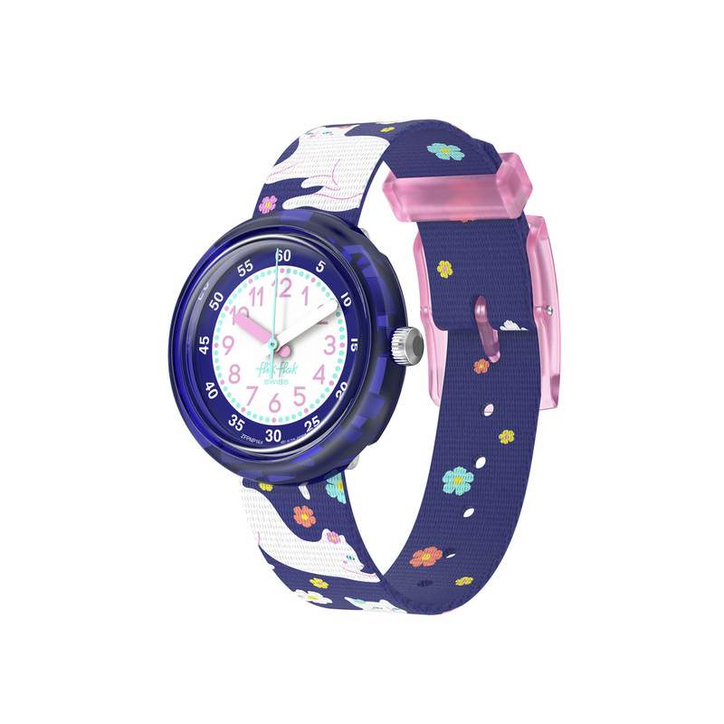 Montre flik flak friends fur-ever enfant bracelet pet recycle violet - vue 1
