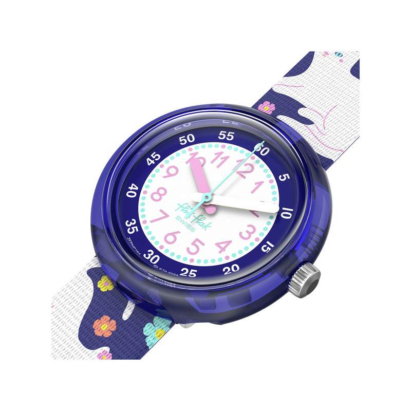 Montre flik flak friends fur-ever enfant bracelet pet recycle violet - vue 2
