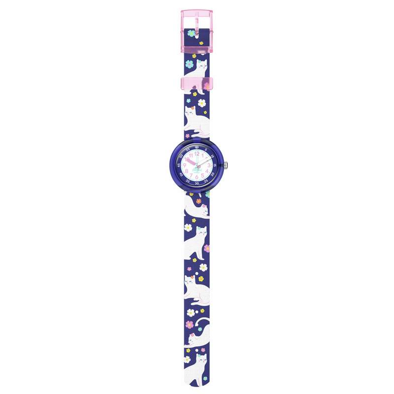 Montre flik flak friends fur-ever enfant bracelet pet recycle violet - vue D1