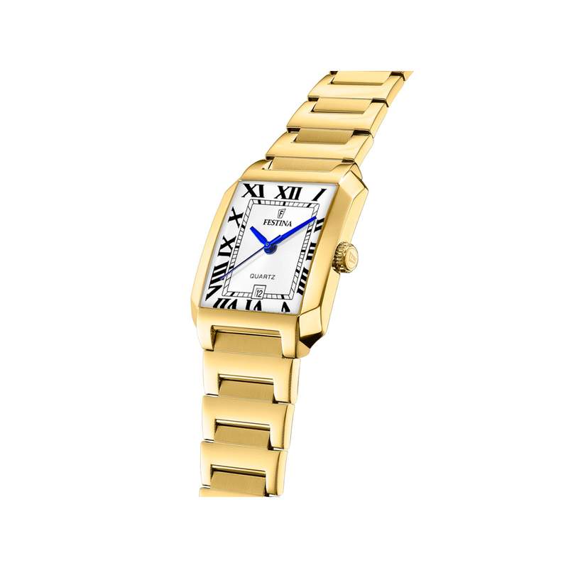 Montre festina femme The Square bracelet acier doré - vue D2