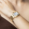 Festina women's watch, The Square, gold-plated steel bracelet - view Vporté 3
