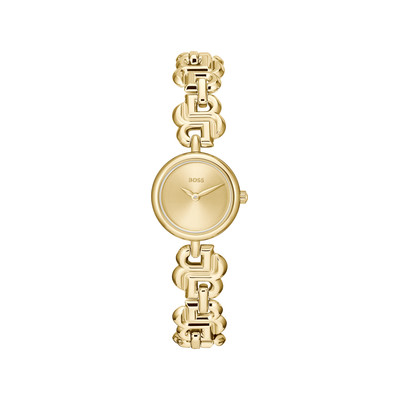 MONTRE BOSS FEMME Double b dressy acier doré