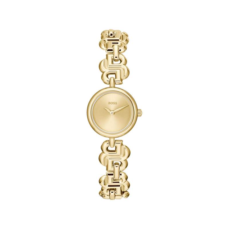 MONTRE BOSS FEMME Double b dressy acier doré - vue 1