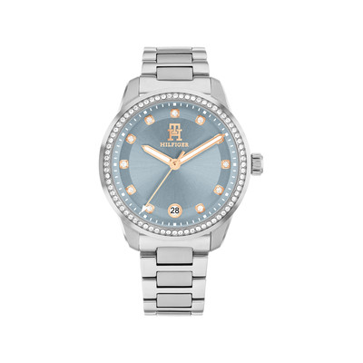 MONTRE TOMMY HILFIGER FEMME Th85 Crystals acier cadran Bleu - vue 1