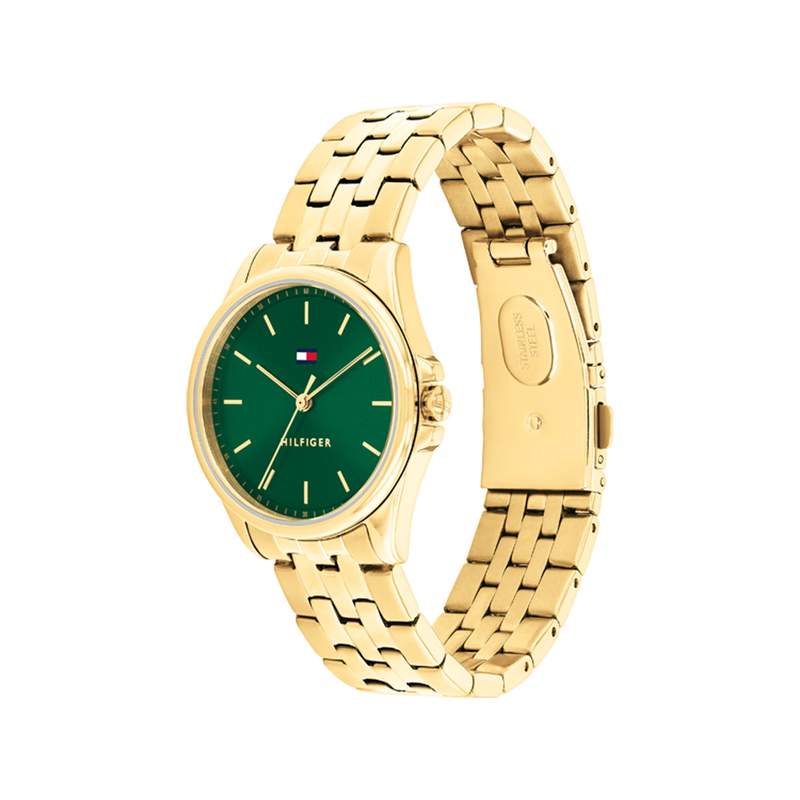 MONTRE TOMMY HILFIGER FEMME Jade acier cadran vert - vue 2