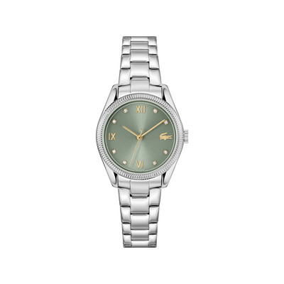 Montre LACOSTE parisienne femme acier cadran vert