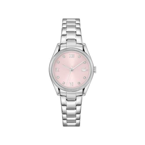 LACOSTE lc33 dames groen horloge beige wijzerplaat siliconen armband