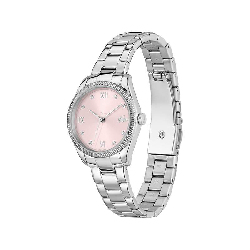 Montre LACOSTE lc33 femme vert cadran beige bracelet silicone - vue 2