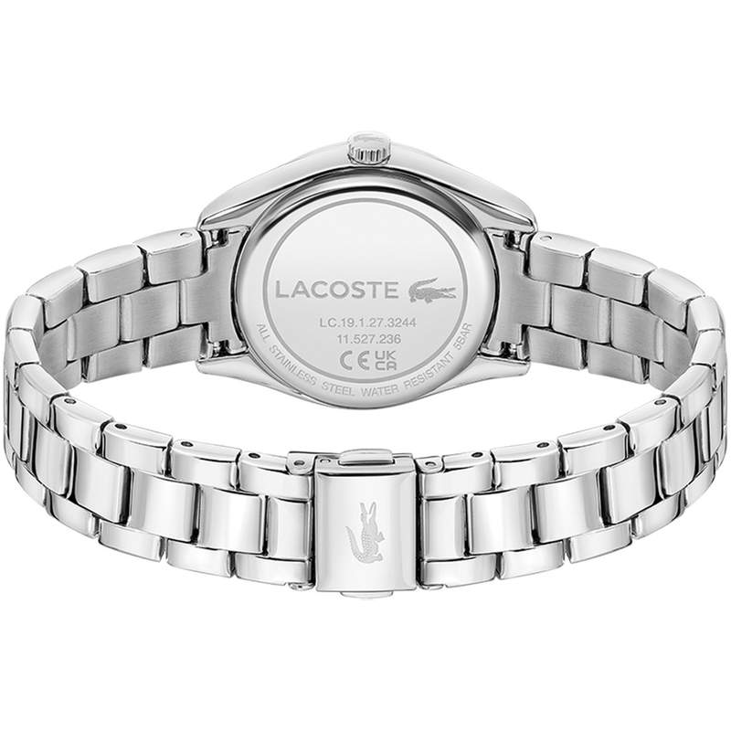 Montre LACOSTE lc33 femme vert cadran beige bracelet silicone - vue 3