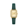 Montre LACOSTE parisienne femme cadran doré jaune bracelet vert - vue V1