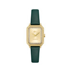 Montre LACOSTE parisienne femme cadran doré jaune bracelet vert - vue 1