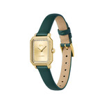 Montre LACOSTE parisienne femme cadran doré jaune bracelet vert - vue 2