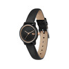 Montre LACOSTE 12.12 swift femme noir bracelet cuir - vue V2