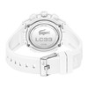 Montre LACOSTE lc33 femme blanc cadran beige bracelet silicone - vue V3