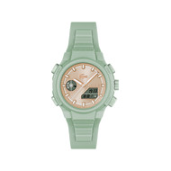 Montre LACOSTE lc33 femme vert cadran beige bracelet silicone