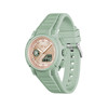 Montre LACOSTE lc33 femme vert cadran beige bracelet silicone - vue V2