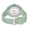 Montre LACOSTE lc33 femme vert cadran beige bracelet silicone - vue V3