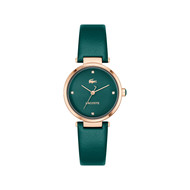 Montre LACOSTE orba femme vert bracelet cuir