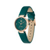 Montre LACOSTE orba femme vert bracelet cuir - vue V2