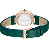 Montre LACOSTE orba femme vert bracelet cuir - vue V3