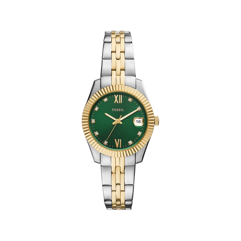 Montre FOSSIL scarlette femme bracelet acier inoxydable bicolore - vue 1