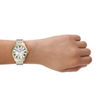 FOSSIL gilmore dameshorloge roestvrij staal armband two-tone - bekijk gedragen 2