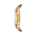 FOSSIL gilmore ladies watch brown leather strap - view 2