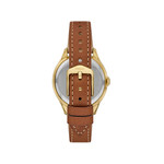 FOSSIL gilmore ladies watch brown leather strap - view 3