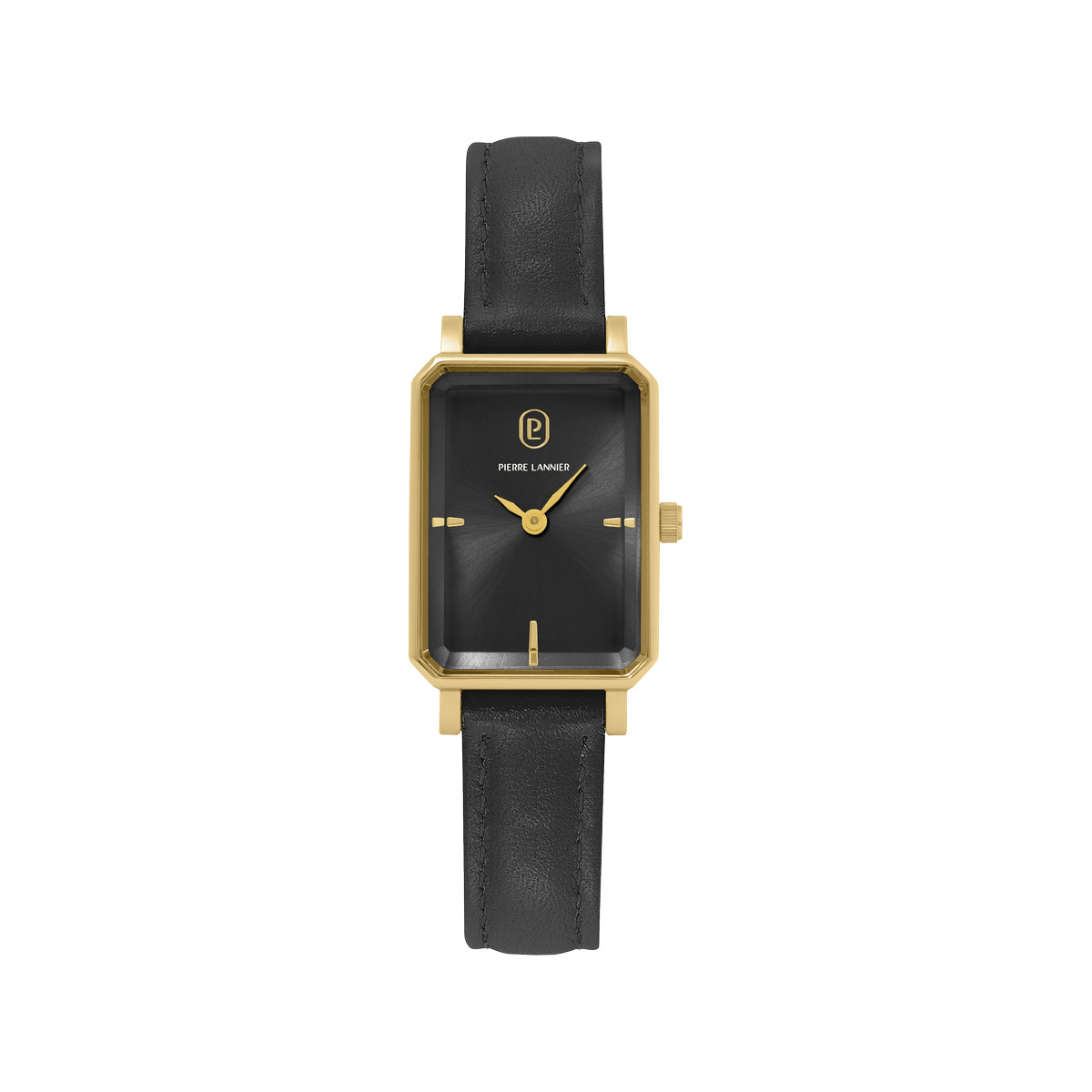 Montre PIERRE LANNIER ariane femme bracelet cuir noir