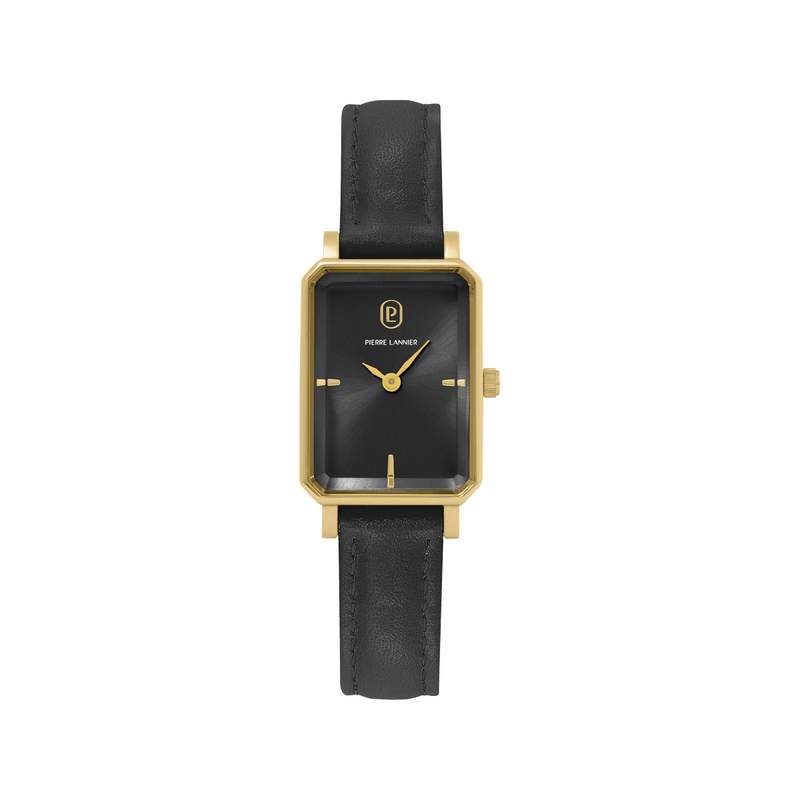 Montre PIERRE LANNIER ariane femme bracelet cuir noir - vue 1