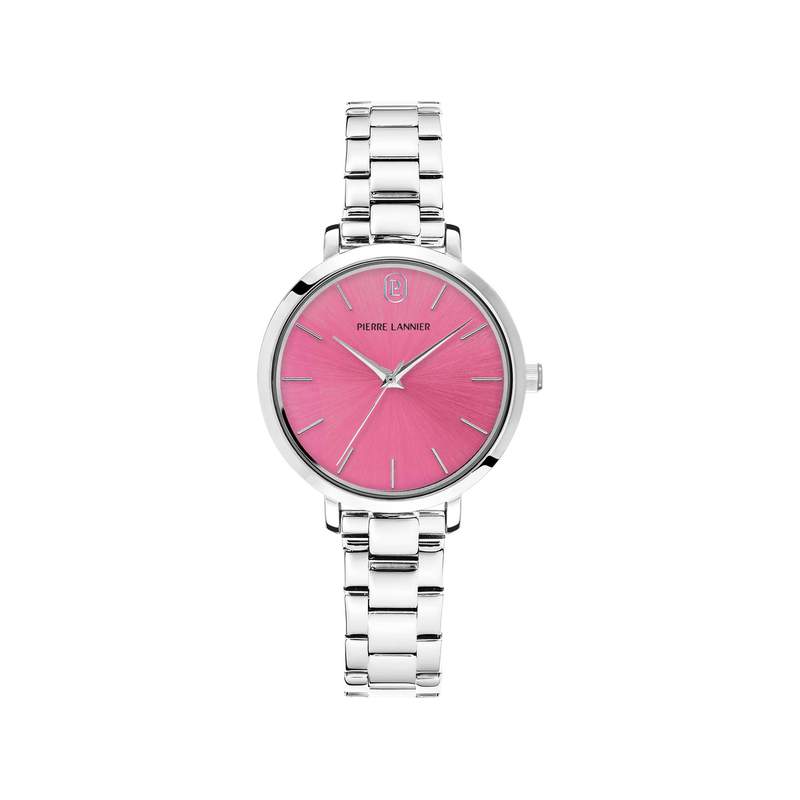 Montre PIERRE LANNIER chouquette femme bracelet acier gris - vue 1