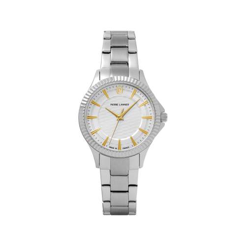 Montre PIERRE LANNIER metropolitain femme bracelet acier gris