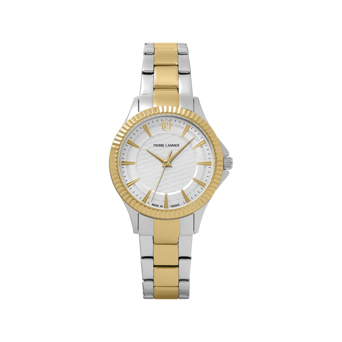 Montre PIERRE LANNIER metropolitain femme bracelet acier bicolore